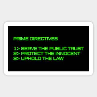 Prime Directives Sticker